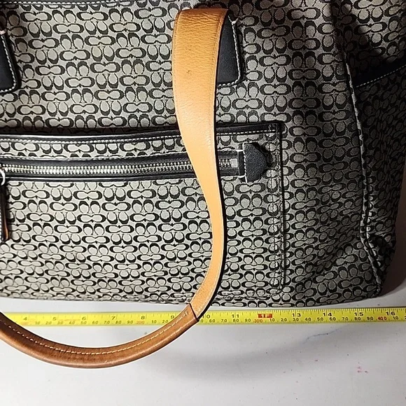 Coach Monogram Black Tote - Picture 6 of 12
